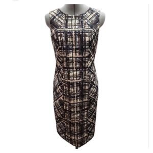 Brooks Brothers‎ Abstract Career Work Dress SZ 6 Business Office Capsule Classic